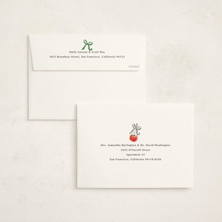 This is a lime non photo holiday cards with standard by Jackie Crawford called christmas jelly printing on signature in standard