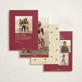 This is a holly berry non photo holiday cards with standard by Helena Vitto called cin cin! printing on signature in standard