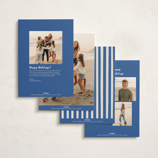 This is a cerulean non photo holiday cards with standard by Jenna Holcomb called seas printing on signature in standard