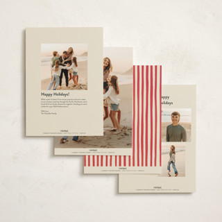 This is a wintermint non photo holiday cards with standard by Teju Reval called greetings from santa printing on signature in standard