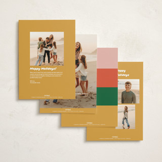 This is a retro non photo holiday cards with standard by Ani Somi called cheerful greetings printing on signature in standard