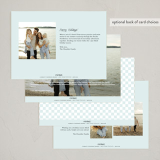 This is a frozen lake non photo holiday cards with standard by Leia Matt called family adventures printing on signature in standard