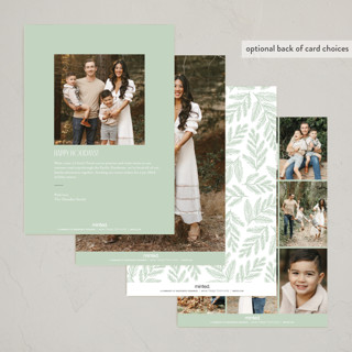 This is a starlight non photo holiday cards with standard by Jennifer Wick called juniper printing on signature in standard