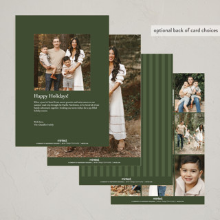 This is a pine non photo holiday cards with standard by Amy Kross called vintage spruce printing on signature in standard