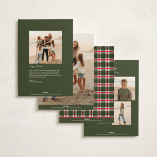 This is a eggnog non photo holiday cards with standard by Baumbirdy called wintery mix printing on signature in standard