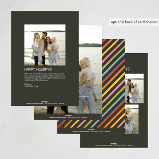 This is a neon non photo holiday cards with standard by Snow and Ivy called love and cheer printing on signature in standard