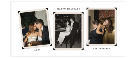 Vintage Album Tall Holiday Cards