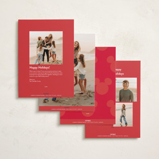 This is a marshmallow new year photo cards with standard by Lori Wemple called disney year printing on recycled smooth signature in standard