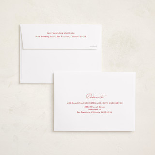 This is a santa suit new year photo cards with standard by Carolyn MacLaren called perfectly simple printing on recycled smooth signature in standard
