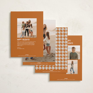 This is a tangerine new year photo cards with standard by Karen Glenn called new year win printing on recycled smooth signature in standard