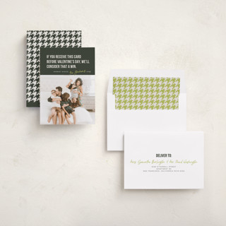 This is a forest new year photo cards with standard by Karen Glenn called new year win printing on recycled smooth signature in standard