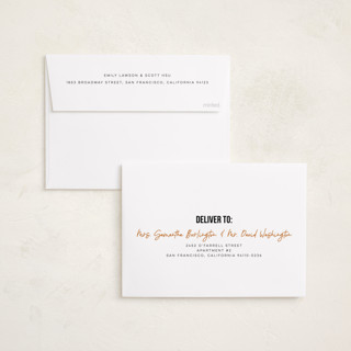 This is a tangerine new year photo cards with standard by Karen Glenn called new year win printing on recycled smooth signature in standard