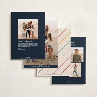 This is a starlight new year photo cards with standard by Sarah Hawkins Designs called dancing happy printing on recycled smooth signature in standard