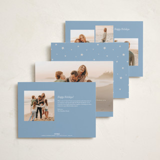 This is a confetti new year photo cards with standard by Kercia Jane called starlight wishes printing on recycled smooth signature in standard