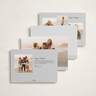 This is a snow new year photo cards with standard by JoAnn Jinks called very happiest printing on recycled smooth signature in standard