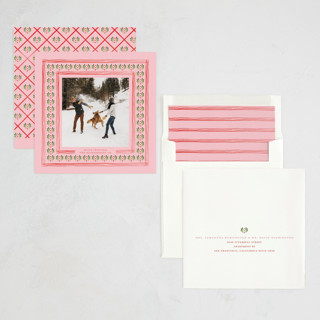 This is a rudolph new year photo cards with standard by Claudia Orengo called little details printing on recycled smooth signature in standard