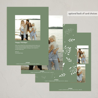 This is a cloud new year photo cards with standard by Benita Crandall called noël moderne printing on recycled smooth signature in standard