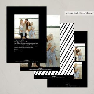 This is a noir new year photo cards with standard by AK Graphics called cheerfilled printing on recycled smooth signature in standard