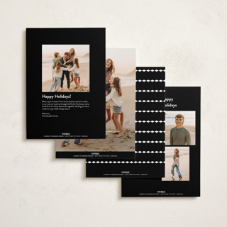 This is a oatmilk new year photo cards with standard by Carolyn MacLaren called vintage feeling printing on recycled smooth signature in standard