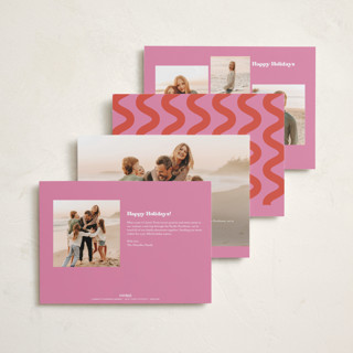 This is a bonbon new year photo cards with standard by Megan Davis called strut printing on recycled smooth signature in standard