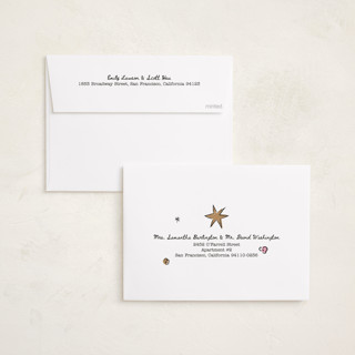 This is a champagne new year photo cards with standard by Helena Vitto called drunk in love printing on recycled smooth signature in standard