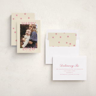 This is a gumdrop new year photo cards with standard by Baumbirdy called stamped printing on recycled smooth signature in standard