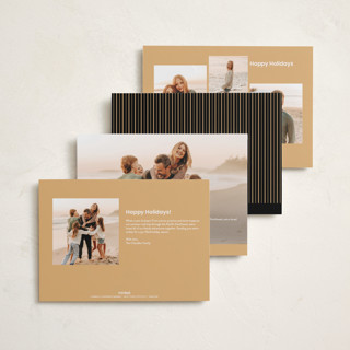 This is a burnt new year photo cards with standard by Rachel Cassel called fancy printing on recycled smooth signature in standard