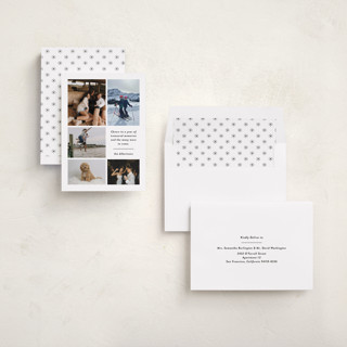 This is a snow new year photo cards with standard by Angela Garrick called treasured memories printing on recycled smooth signature in standard