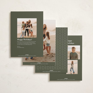 This is a fern new year photo cards with standard by Claudia Orengo called photo album printing on recycled smooth signature in standard