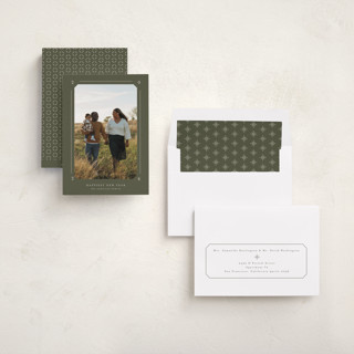 This is a fern new year photo cards with standard by Claudia Orengo called photo album printing on recycled smooth signature in standard