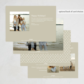 This is a snow new year photo cards with standard by Amy Kross called vast printing on recycled smooth signature in standard