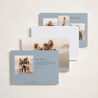 This is a ice cream new year photo cards with standard by Claudia Orengo called par avion printing on recycled smooth signature in standard