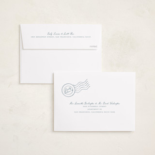 This is a ice cream new year photo cards with standard by Claudia Orengo called par avion printing on recycled smooth signature in standard