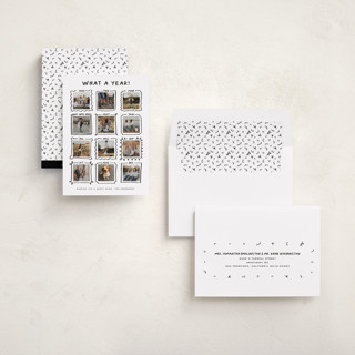 This is a winter new year photo cards with standard by Claudia Orengo called year gallery printing on recycled smooth signature in standard