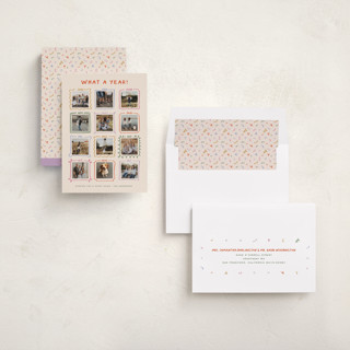 This is a pudding new year photo cards with standard by Claudia Orengo called year gallery printing on recycled smooth signature in standard