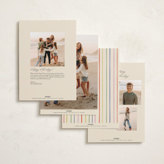 This is a cherry new year photo cards with standard by Ellen Schlegelmilch called starshine printing on recycled smooth signature in standard