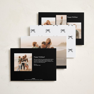 This is a powder new year photo cards with standard by Lori Wemple called happy trio printing on recycled smooth signature in standard