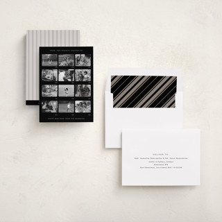 This is a darkroom new year photo cards with standard by Adelyn T. called contact sheet printing on recycled smooth signature in standard