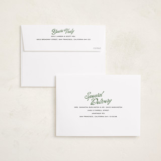 This is a spruce new year photo cards with standard by Owl and Toad called new location printing on recycled smooth signature in standard
