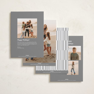 This is a vanilla new year photo cards with standard by Charter Oaks Creative called dignified cheers printing on recycled smooth signature in standard