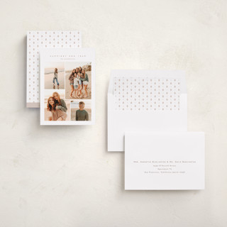 This is a snow new year photo cards with standard by chocomocacino called xerotiri printing on recycled smooth signature in standard