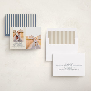 This is a sea new year photo cards with standard by Jenna Holcomb called new home duo printing on recycled smooth signature in standard