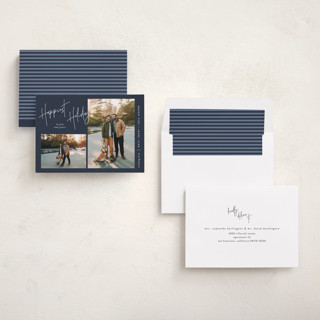 This is a night sky new year photo cards with standard by JoAnn Jinks called signature frames printing on recycled smooth signature in standard