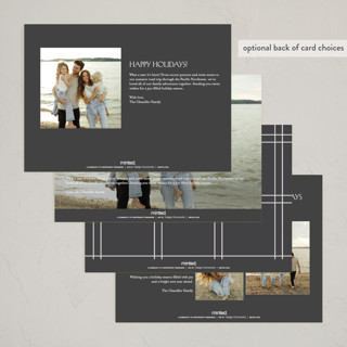 This is a parchment new year photo cards with standard by Nicole Walsh called headliner printing on recycled smooth signature in standard