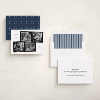This is a snow new year photo cards with standard by Adelyn T. called 120 film printing on recycled smooth signature in standard