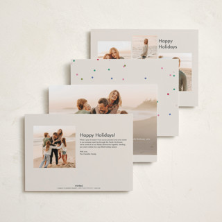 This is a whipped cream new year photo cards with standard by Pixel and Hank called so festive printing on recycled smooth signature in standard