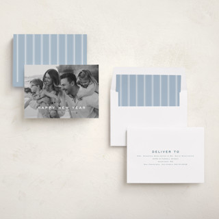 This is a cloud new year photo cards with standard by Wildfield Paper Co called olympus printing on recycled smooth signature in standard