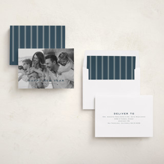 This is a midnight new year photo cards with standard by Wildfield Paper Co called olympus printing on recycled smooth signature in standard