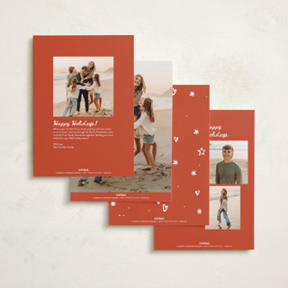 This is a confetti new year photo cards with standard by Ani Somi called everything confetti printing on recycled smooth signature in standard