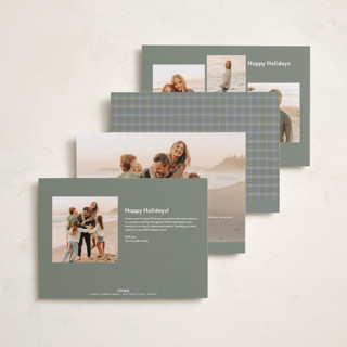 This is a snow new year photo cards with standard by Amy Kross called broadcast printing on recycled smooth signature in standard